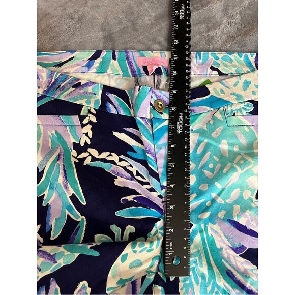 Lilly Pulitzer Kelly Skinny Ankle Pants Womens Size 12 Navy Alotta Colada NWT - Picture 9 of 10